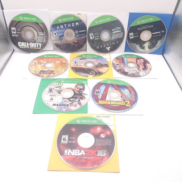 Xbox One Lot of 10 Games Call of Duty Anthem Destiny Dragon Age Borderlands - Picture 1 of 7